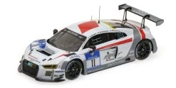 1/43 Minichamps Audi R8 LMS #11 24h Nürburgring 2016 Audi Race Experience Christian Bollrath, Maximilian Hackländer, Ralf Oeverhaus, Micke Ohlsson Diecast Car Model