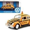 1966 Volkswagen Beetle "Follow Me" Airport Safety Vehicle Yellow With Black Stripes 1/24 Diecast Model Car By Motormax -Toy vehicles 453 14023.1664026267