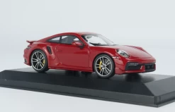 1/43 MINICHAMPS PORSCHE 911 (992) TURBO S COUPE SPORT DESIGN - 2021 - RED Diecast Sealed