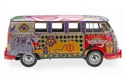 1/12 Sunstar Volkswagen Kombi Woodstock "Light" Bus Diecast Car Model Limited Edition -Toy vehicles 5062 5 65554.1654010609