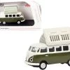 Volkswagen T1 Camper Bus With Pop-Top Roof Green And Cream 1/87 (HO) Diecast Model By Schuco 2 Volkswagen T1 Camper Bus With Pop-Top Roof Green And Cream 1/87 (HO) Diecast Model By Schuco -Toy vehicles 508 65898.1625146939