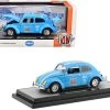 1952 Volkswagen Beetle Deluxe Model "EMPI" Light Blue With White Stripes Limited Edition To 6880 Pieces Worldwide 1/24 Diecast Model Car By M2 Machines -Toy vehicles 517 86951.1606893078