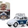 Classic Volkswagen Beetle With Roof Rack White "Save Water" "Busted Knuckle Garage" Series 1 1/64 Diecast Model Car By Greenlight -Toy vehicles 574 85752.1607002375