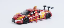 1/64 POPRACE Audi R8 LMS EVA RT Production Model Type-02 X Works With Race Queen Figure -Toy vehicles 6 4 44148.1620735204