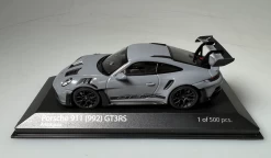 1/43 MINICHAMPS Porsche 911 (992) GT3RS - 2023 - GREY W/ BLACK WHEELS & DÉCOR Diecast Car Model