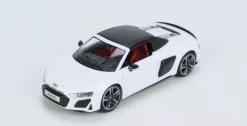 1/64 KENGFAI 2021 Audi R8 White Open Diecast Car Model -Toy vehicles 6 5 61736.1640520911