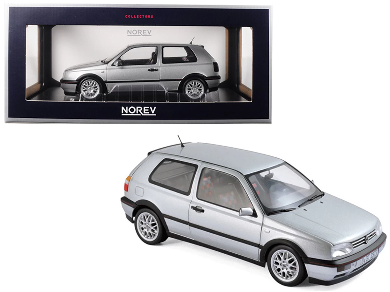 1996 Volkswagen Golf GTI Silver "20th Anniversary Edition" 1/18 Diecast Model Car By Norev 3 1996 Volkswagen Golf GTI Silver "20th Anniversary Edition" 1/18 Diecast Model Car By Norev