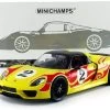 1/18 Minichamps 2015 Porsche 918 Spyder Weissach Package #2 Yellow With Red Stripe Diecast Car Model -Toy vehicles 615oIXyIivL. AC SL1000 32980.1652739129