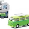 1968 Volkswagen Type 2 T2 Bus Green With Roof Rack 1/64 Diecast Model Car By Greenlight -Toy vehicles 641 00806.1607322725