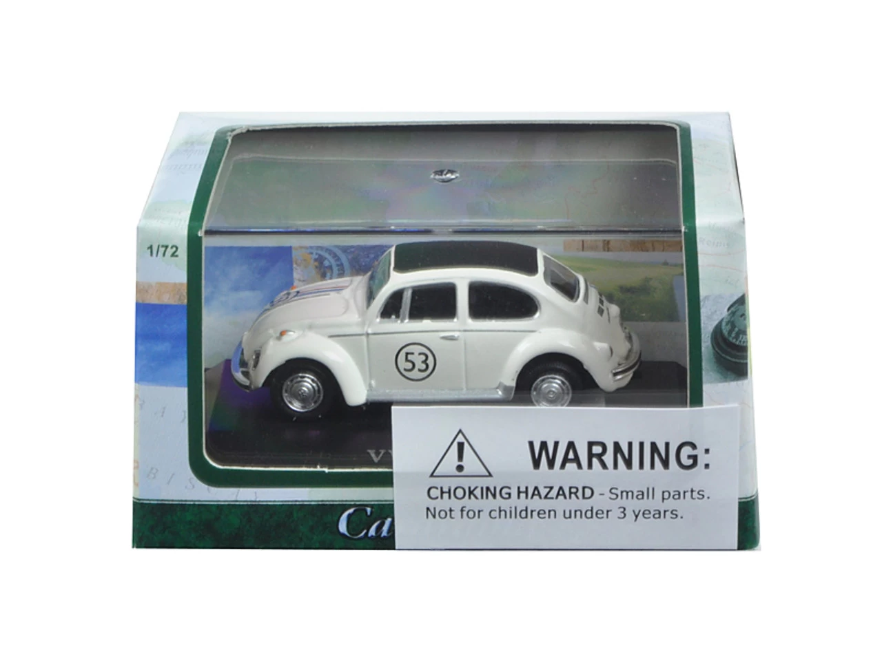 Volkswagen Beetle #53 In Display Case 1/72 Diecast Model Car By Cararama 3 Volkswagen Beetle #53 In Display Case 1/72 Diecast Model Car By Cararama