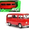 1972 Volkswagen T2 Bus Van Red 1/24 Diecast Model By Welly -Toy vehicles 682 41655.1607411826
