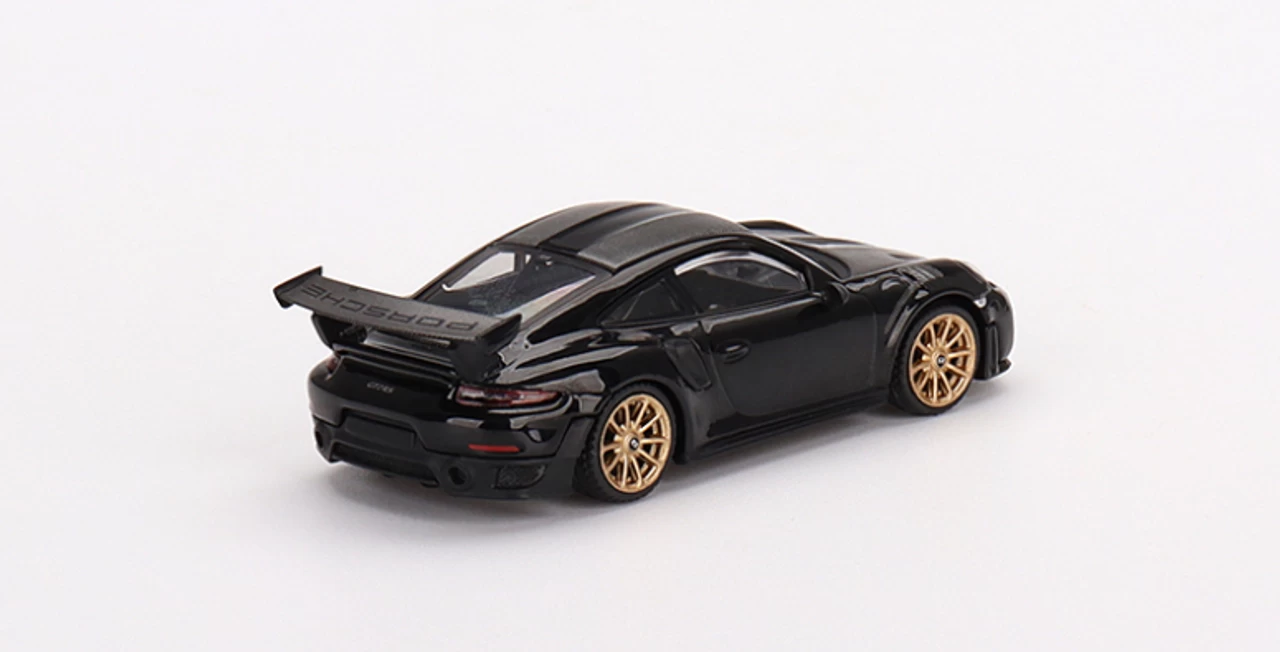 1/64 MINI GT Porsche 911(991) GT2 RS Weissach Package Black Diecast Car Model 3 1/64 MINI GT Porsche 911(991) GT2 RS Weissach Package Black Diecast Car Model - Image 2