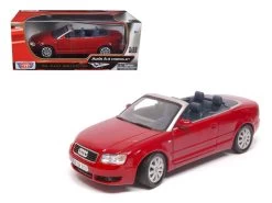 1/18 Motormax Audi A4 Red Convertible Diecast Car Model