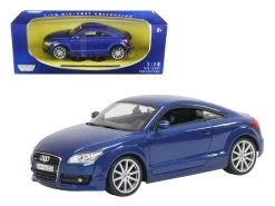 1/18 Motormax 2007 Audi TT Coupe Blue Diecast Car Model