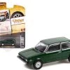 1977 Volkswagen Rabbit Dark Green "Rabbit. The #1 Selling Import In Japan" "Vintage Ad Cars" Series 6 1/64 Diecast Model Car By Greenlight