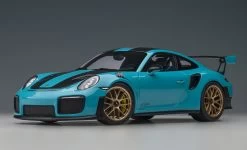 1/18 AUTOart Porsche 911 (991.2) GT2 RS Weissach Package (Miami Blue) Car Model