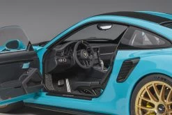 1/18 AUTOart Porsche 911 (991.2) GT2 RS Weissach Package (Miami Blue) Car Model -Toy vehicles 78175i scaled 66173.1655788858