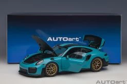1/18 AUTOart Porsche 911 (991.2) GT2 RS Weissach Package (Miami Blue) Car Model -Toy vehicles 78175z scaled 82503.1655788858