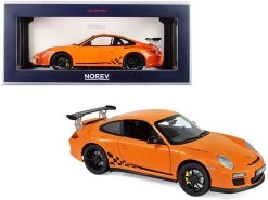 2010 Porsche 911 GT3 RS Orange 1/18 Diecast Model Car By Norev