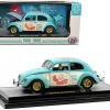 1952 Volkswagen Beetle Deluxe Model Light Blue And Wimbledon White “Maui & Sons” Limited Edition To 3850 Pieces Worldwide 1/24 Diecast Model Car By M2 Machines -Toy vehicles 7 92510.1677760702