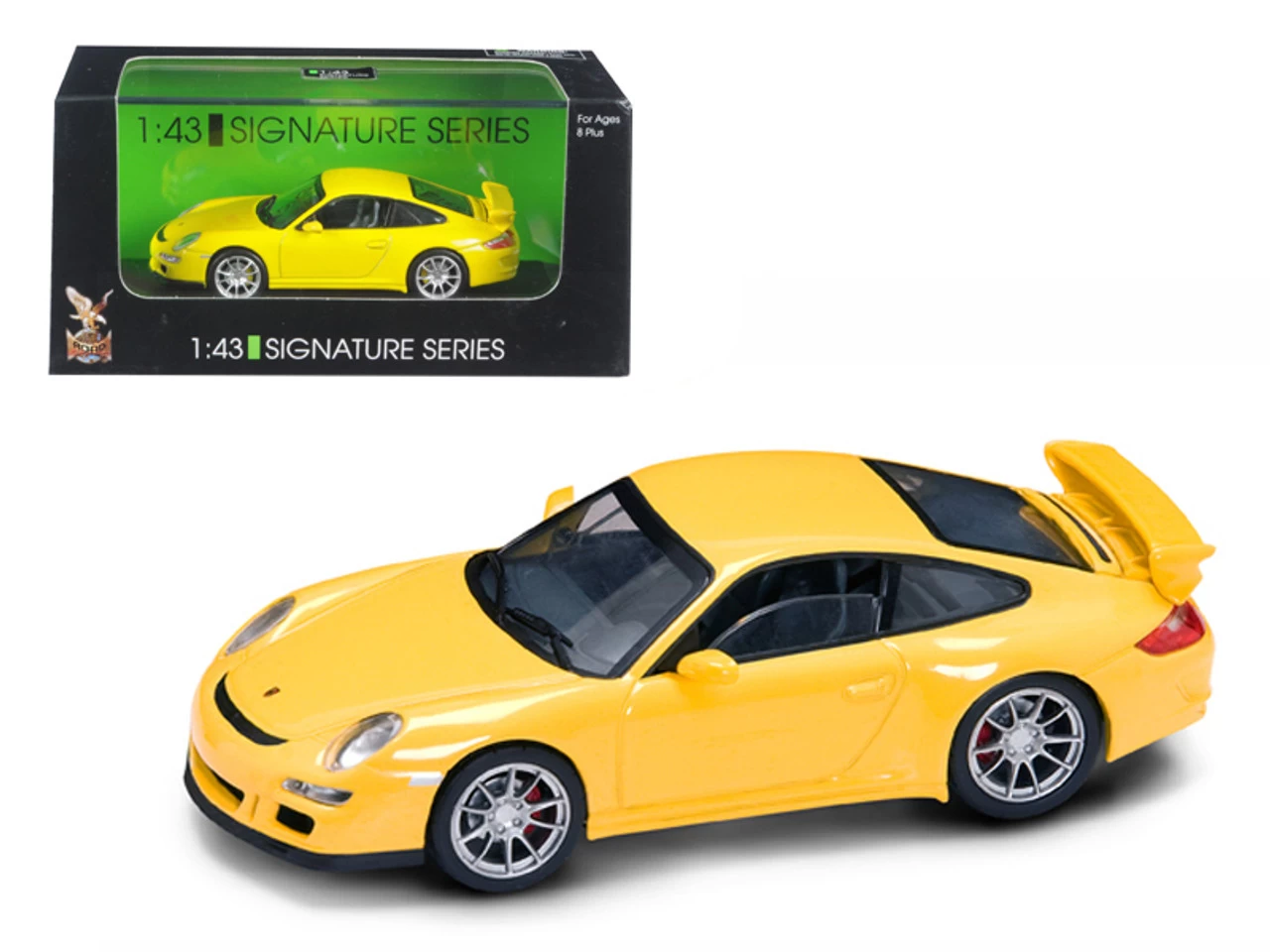Porsche 911 997 GT3 Yellow Signature Series 1/43 Diecast Model Car By Road Signature 3 Porsche 911 997 GT3 Yellow Signature Series 1/43 Diecast Model Car By Road Signature