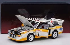 1/18 AUTOart Audi Quattro S1 RALLY MONTE CARLO 1986 W. RöHRL/C. GEISTDöRFER #2 Diecast Car Model