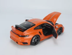 1/18 Minichamps 2021 Porsche 911 (992) Turbo S Coupe Sport Design 20th Anniversary Edition (Orange) Full Open Diecast Car Model Limited 500 Pieces -Toy vehicles 9 10 15799.1660553023
