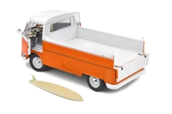 SOLIDO 1/18 Soldio 1950 Volkswagen T1 Pick Up (Orange & White) Diecast Car Model -Toy vehicles 9 2 03502.1625406123