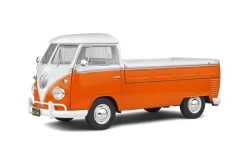 SOLIDO 1/18 Soldio 1950 Volkswagen T1 Pick Up (Orange & White) Diecast Car Model