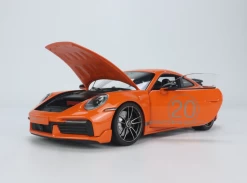 1/18 Minichamps 2021 Porsche 911 (992) Turbo S Coupe Sport Design 20th Anniversary Edition (Orange) Full Open Diecast Car Model Limited 500 Pieces -Toy vehicles 9 8 84136.1660553021