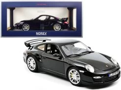 2010 Porsche 911 GT2 Black 1/18 Diecast Model Car By Norev