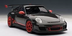 1/18 AUTOART PORSCHE 911(997) GT3 RS 3.8 (GREY BLACK W/ GUARDS RED STRIPES) Diecast Model 78141
