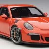 1/18 AUTOart Porsche GT3 RS 991 (Lava Orange With Dark Grey Wheels) Car Model -Toy vehicles A2 94064.1654190341