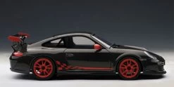 1/18 AUTOART PORSCHE 911(997) GT3 RS 3.8 (GREY BLACK W/ GUARDS RED STRIPES) Diecast Model 78141 -Toy vehicles C2 91090.1547078722