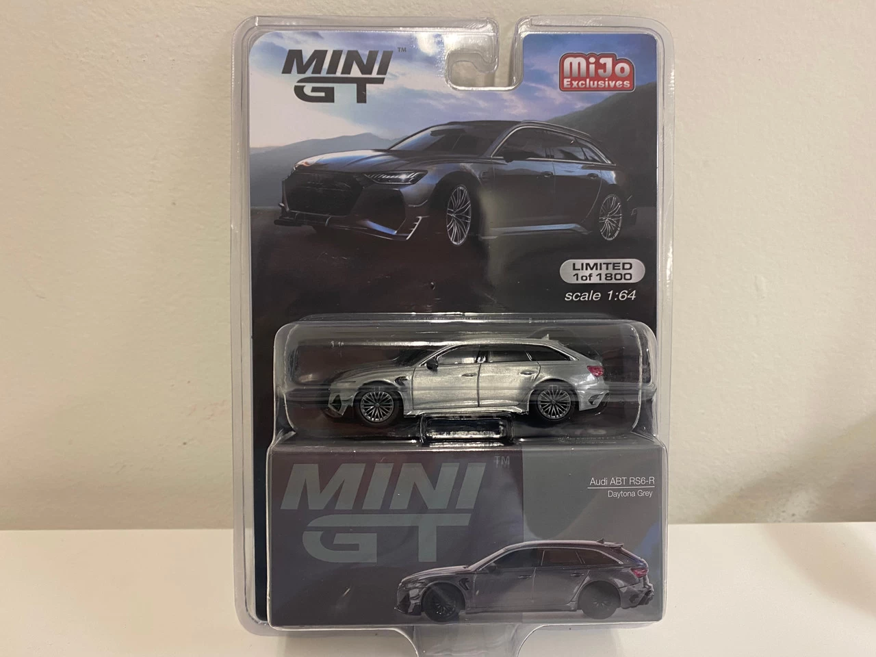 CHASE CAR 1/64 Mini GT Audi ABT RS6-R (Daytona Grey) Diecast Car Model 3 CHASE CAR 1/64 Mini GT Audi ABT RS6-R (Daytona Grey) Diecast Car Model