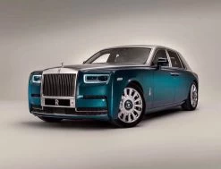 1/18 HH Model Rolls-Royce Phantom Extended Wheelbase 8th Generation (Green W/ Silver Hood) Resin Car Model Super Limited
