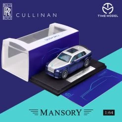1/64 Time Micro Rolls-Royce Mansory Cullinan (Blue) Standard Edition Diecast Car Model