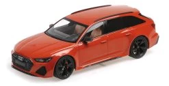 1/18 MInichamps Audi RS6 Avant C8 (Orange Metallic) Car Model Limited 336 Pieces