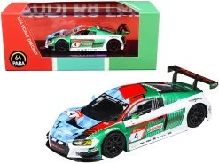 Audi R8 LMS #4 Audi Sport Team Phoenix Nurburgring P1 24 Hours (2019) 1/64 Diecast Model Car By Paragon