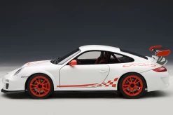 1/18 AUTOART PORSCHE 911 997 GT3 RS 3.8 WHITE W/ ORANGE RIM Diecast Model 78143 -Toy vehicles QQ20181110234707 97576.1541922573