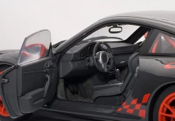 1/18 AUTOART PORSCHE 911(997) GT3 RS 3.8 (GREY BLACK W/ GUARDS RED STRIPES) Diecast Model 78141 -Toy vehicles QQ20181111000051 20452.1541955817