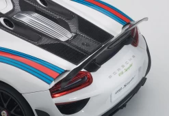 1/18 AUTOART PORSCHE 918 SPYDER WEISSACH PACKAGE (WHITE/MARTINI LIVERY) Diecast Model 77927 -Toy vehicles QQ20181111235448 38696.1623444993