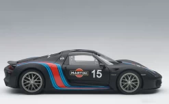 1/18 AUTOart Porsche 918 Spyder Weissach Package (Black With Martini Livery) Car Model -Toy vehicles QQ20181112000039 46859.1623445113