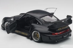 1/18 AUTOart Porsche 911 RWB 993 (MATT BLACK/GOLD WHEELS) Car Model -Toy vehicles QQ20190101233756 95609.1546415037