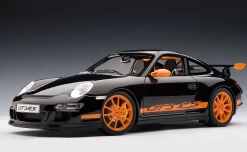 1/12 AUTOart PORSCHE 911 (997) GT3 RS - BLACK WITH ORANGE STRIPES Diecast Car Model 12116