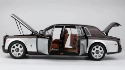 1/18 Kyosho Rolls-Royce Phantom EWB Extended Wheelbase (Brown / Silver) Diecast Car Model Limited -Toy vehicles QQ20190901092539 47732.1567355352