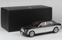 1/18 Kyosho Rolls-Royce Phantom EWB Extended Wheelbase (Brown / Silver) Diecast Car Model Limited