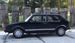 1/18 Welly Volkswagen VW Golf 1 Golf I GTI 1st Generation (MK1/A1, Typ 17; 1974–1983) (Black) Diecast Car Model -Toy vehicles QQ20190902114634 03512.1567450250