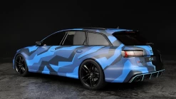 1/18 GT Spirit GTSpirit Audi RS6 Avant (Blue Camouflage) Resin Car Model Limited -Toy vehicles QQ20200710204552 51033.1594439221