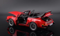 Norev 1/18 1987 Porsche 911 930 Turbo Cabriolet Red Diecast Car Model -Toy vehicles QQ20201220095106 03914.1608486795